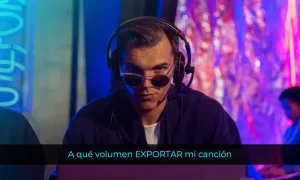 A qué volumen exportar mi canción