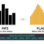 Tipos de archivos de AUDIO. WAV vs MP3 vs FLAC vs OGG vs AIFF vs ALAC