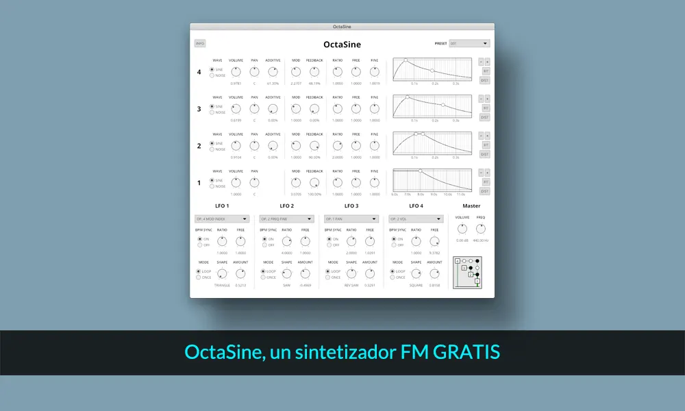 OctaSine sintetizador FM GRATIS