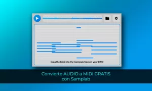 Convierte AUDIO a MIDI GRATIS con Samplab