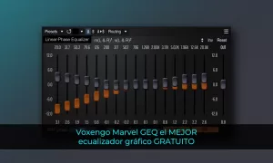 Voxengo Marvel GEQ el MEJOR ecualizador gráfico GRATUITO