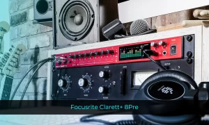 análisis de la intefaz de audio Focusrite Clarett+ 8Pre