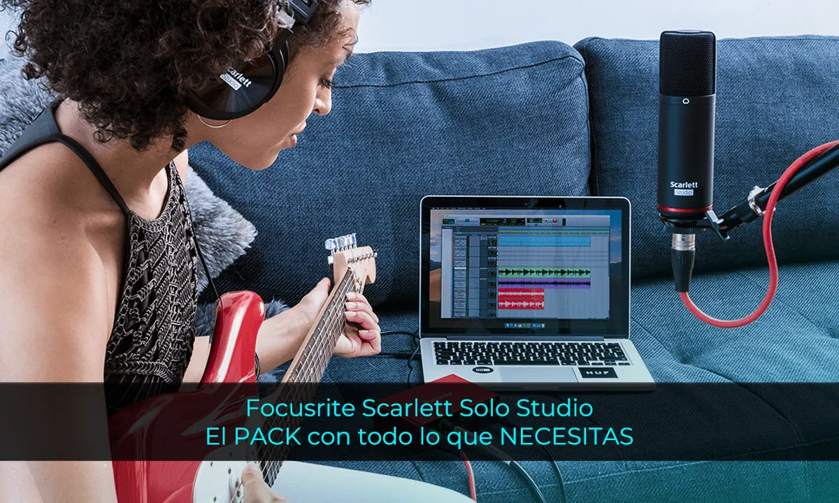 Focusrite Scarlett Solo Studio: El PACK con todo lo que NECESITAS (análisis y opinión)