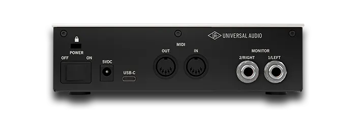 universal audio volt 2 panel trasero