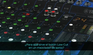 para qué sirve el botón Low Cut en un mezclador de sonido