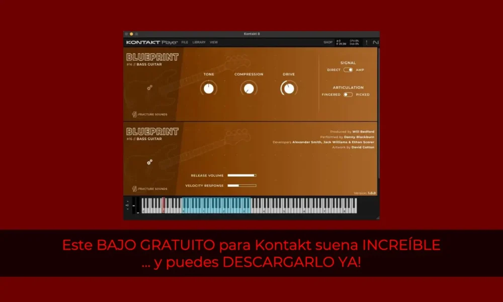 Este BAJO GRATUITO para Kontakt suena increíble … y puedes DESCARGARLO YA!